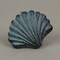 Set of 6 Cast Iron Scallop Sea Shell Drawer Pulls Nautical Cabinet Knobs